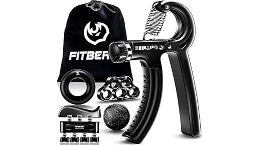five piece grip strength kit