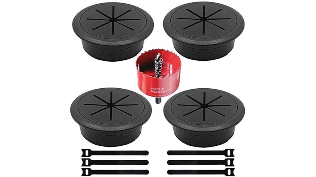 four pack desk grommets