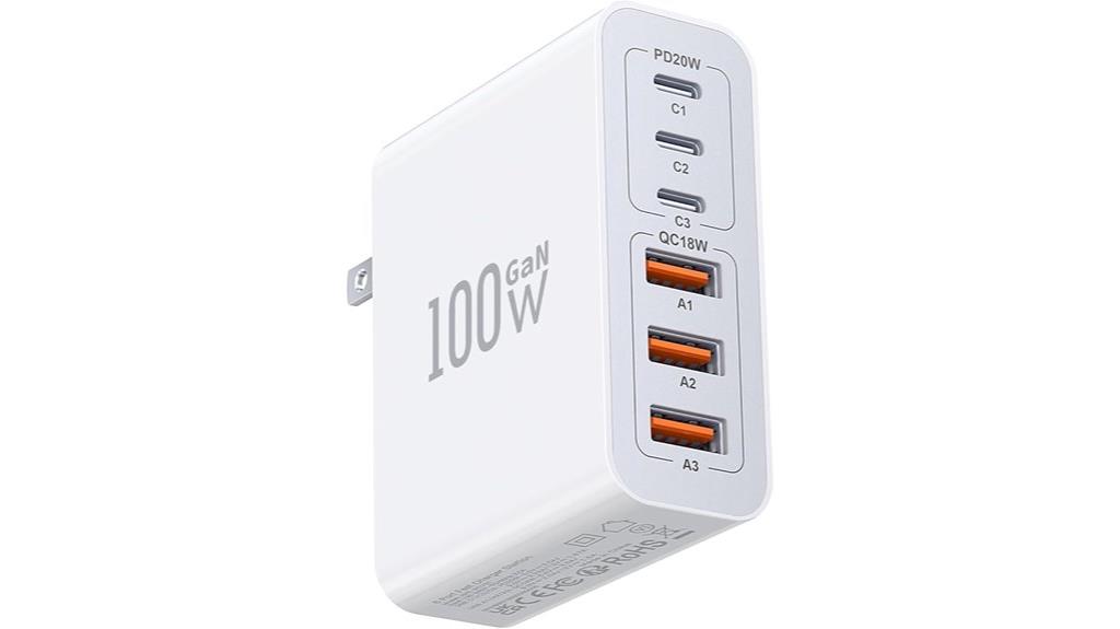 high power 6 port charger