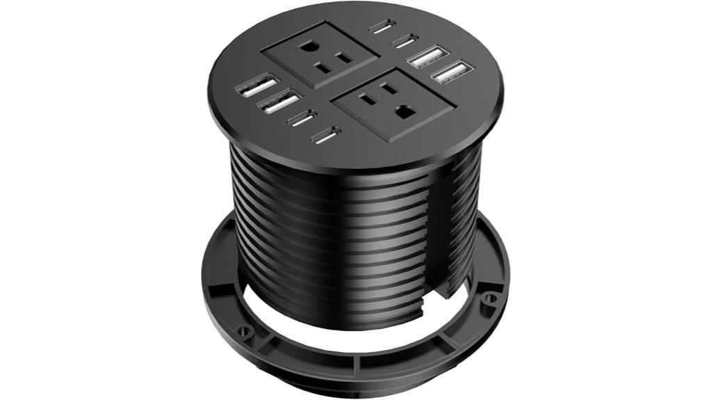 15 Best Desk‑Mounted Power Grommets to Keep Your Workspace Organized 12 high power usb outlet