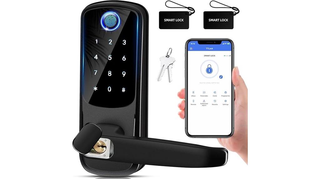 keyless fingerprint door lock