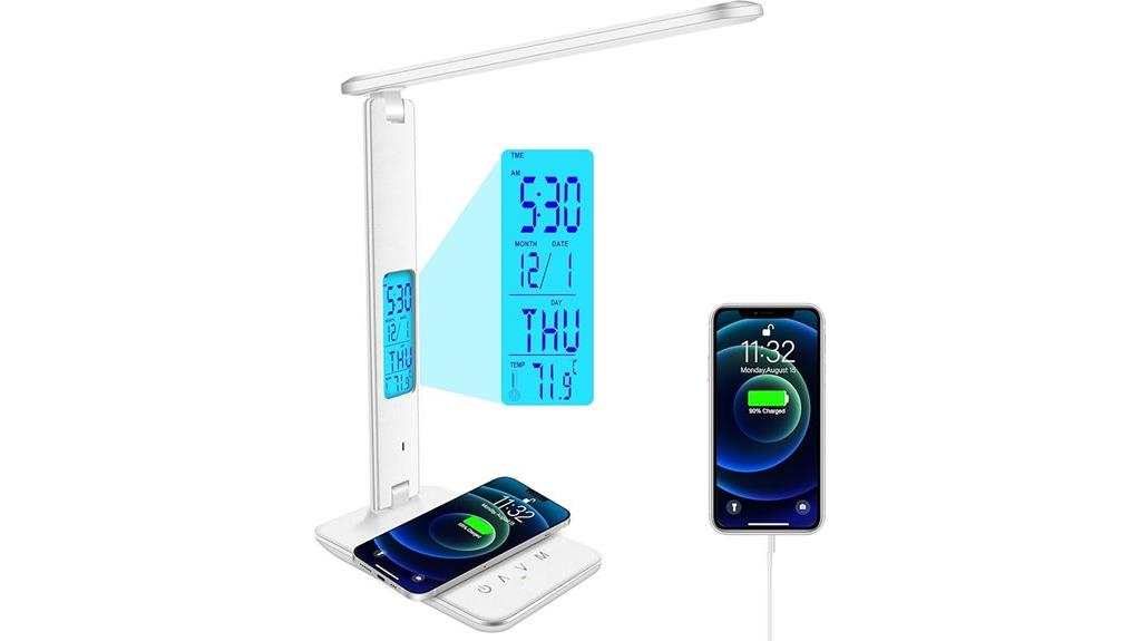 14 Best Smart LED Desk Lamps With USB Ports for Modern Workspaces 9 lamp with wireless charging