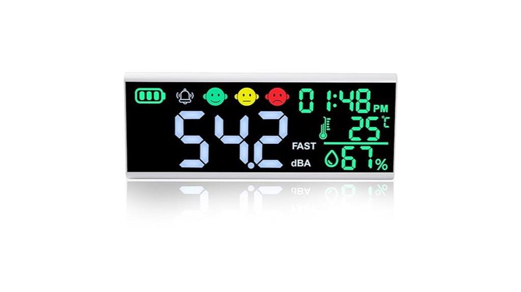 13 Best Noise Level Monitoring Devices to Keep Your Environment Quiet and Safe 7 large lcd decibel meter