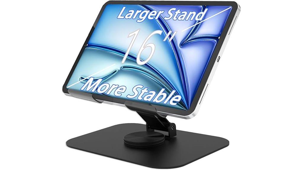 15 Best Tablet Stands for Your Desk in 2025—Stylish, Sturdy, and Space-Saving 13 large metal rotating stand