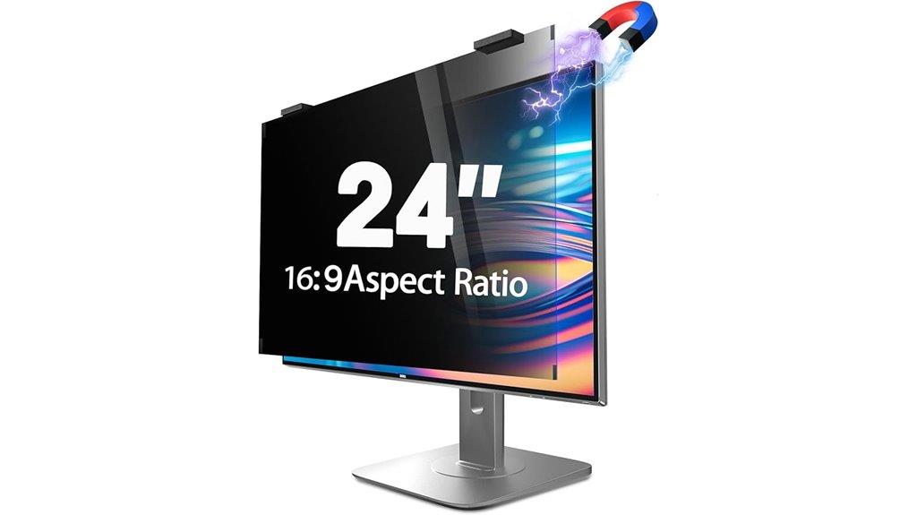 magnetic privacy screen for monitors