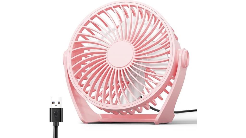 13 Best Quiet USB Desk Fans That Keep You Cool Without the Noise 8 portable 5 inch usb fan