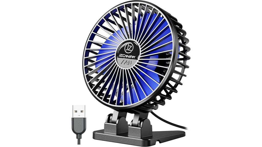 13 Best Quiet USB Desk Fans That Keep You Cool Without the Noise 7 portable three speed usb fan
