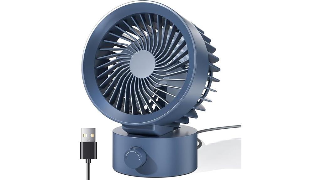 13 Best Quiet USB Desk Fans That Keep You Cool Without the Noise 11 quiet blue usb fan