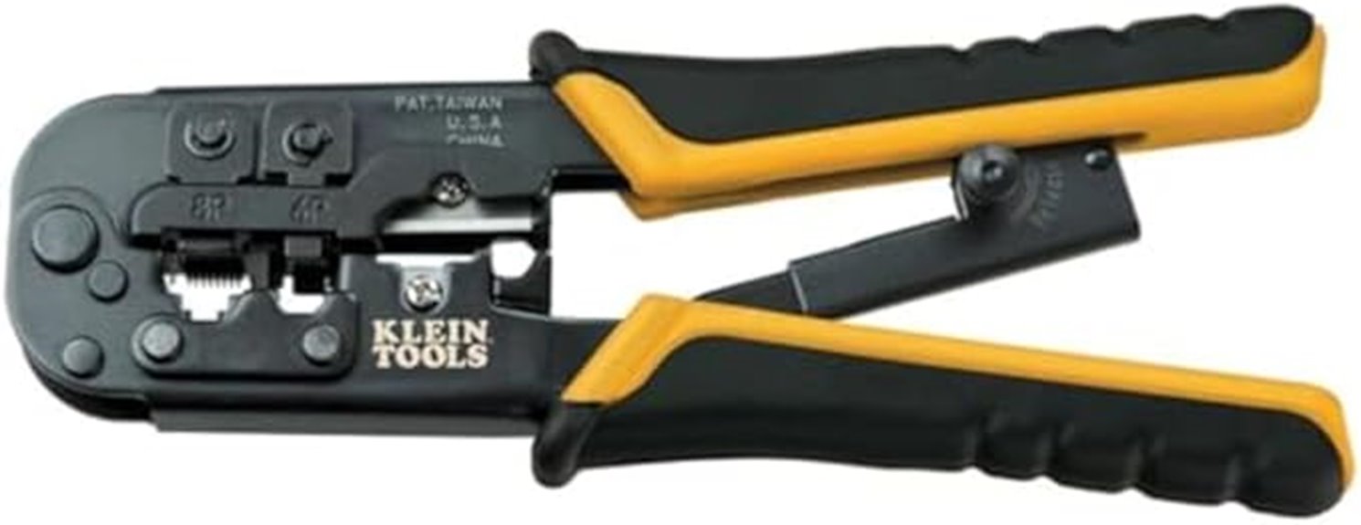 13 Best Crimping Tools for RJ‑45 Connectors That Make Wiring Easier 12 ratcheting modular crimper