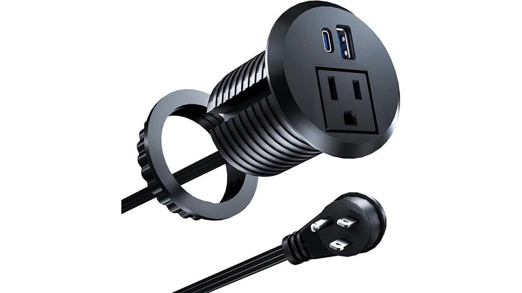15 Best Desk‑Mounted Power Grommets to Keep Your Workspace Organized 13 recessed usb c outlet