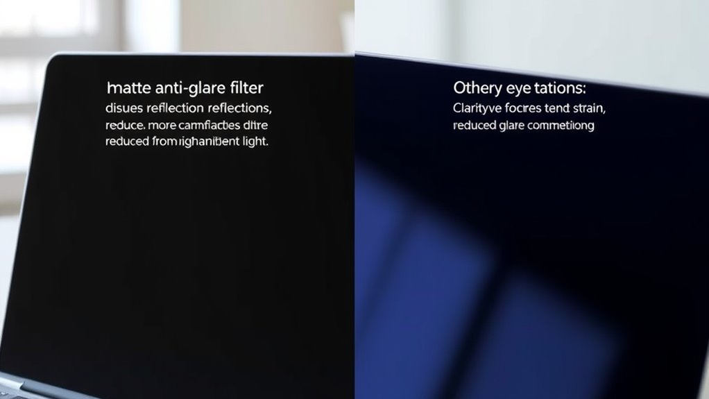 screen fit glare reduction