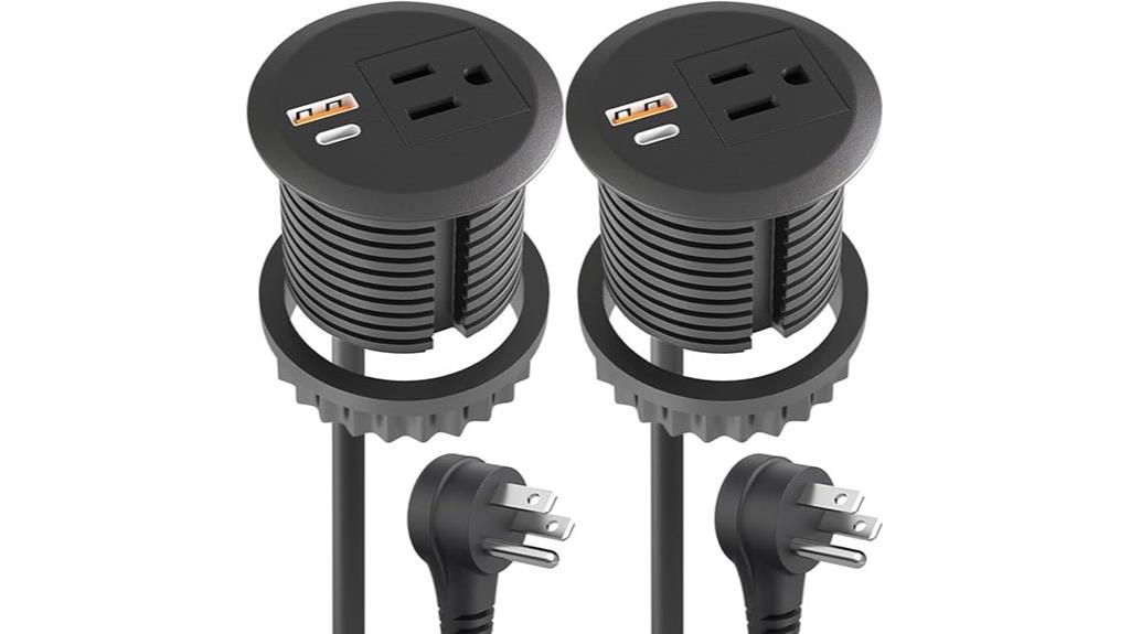 15 Best Desk‑Mounted Power Grommets to Keep Your Workspace Organized 17 small desktop power grommet