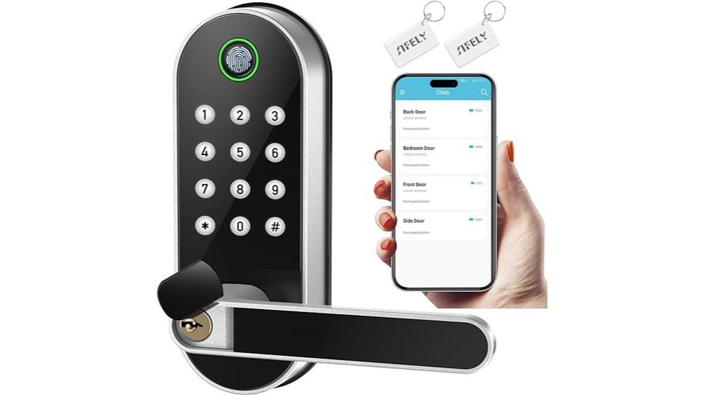 smart lock with handle