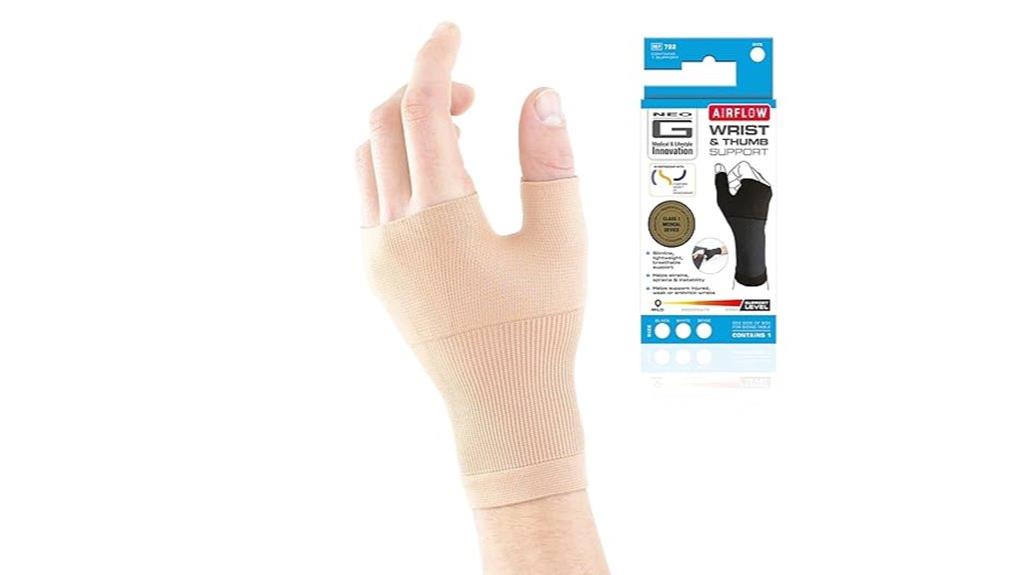 support for wrist thumb
