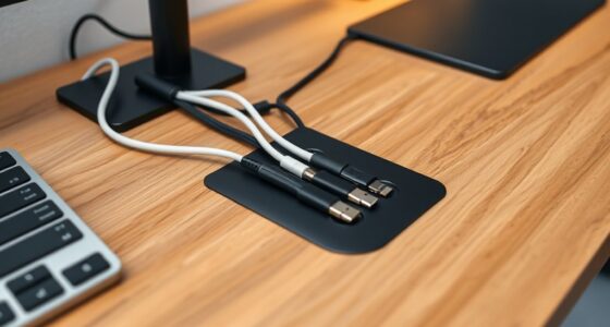 top desk cable management