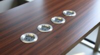 top desk power grommets