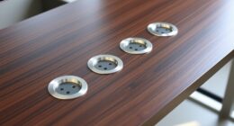 top desk power grommets
