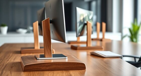 top wooden monitor risers
