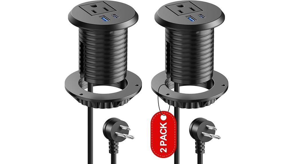 15 Best Desk‑Mounted Power Grommets to Keep Your Workspace Organized 5 usb c power grommet station