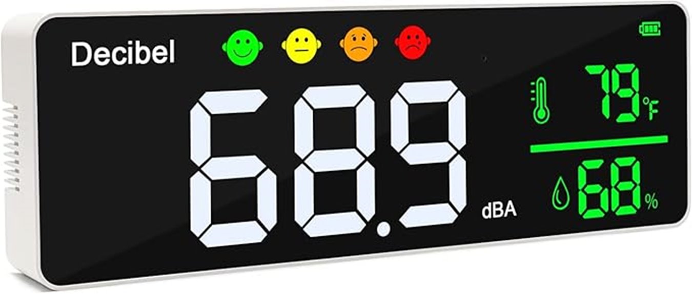 13 Best Noise Level Monitoring Devices to Keep Your Environment Quiet and Safe 9 wall mounted decibel monitor