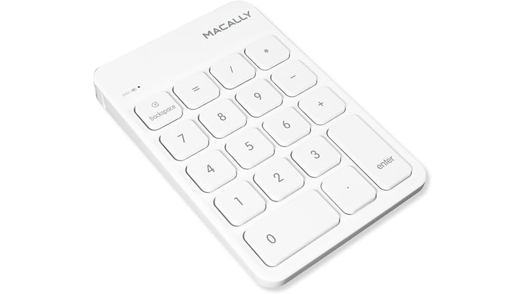 wireless numeric keypad device
