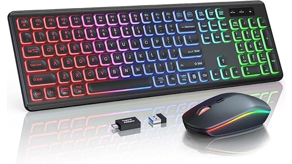 wireless rgb keyboard mouse