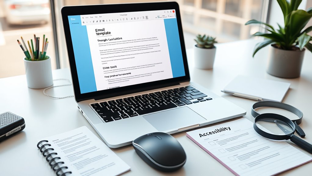 accessible clear email design