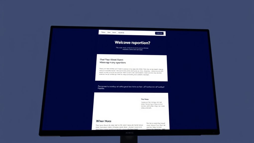 bold headings enhance readability