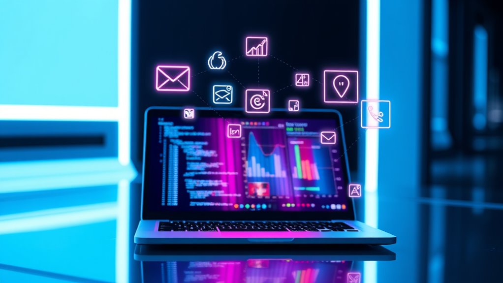 email and social app integration