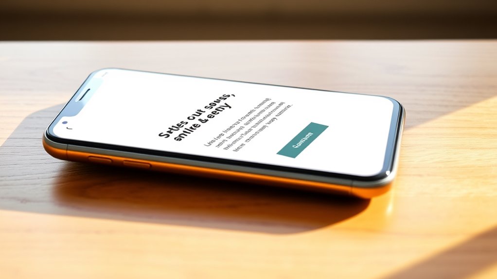 mobile friendly single column layout