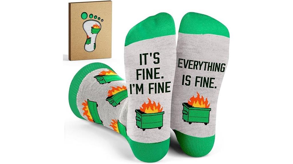 humorous coworker socks gift