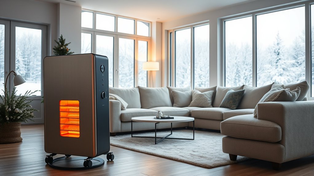 selecting efficient large room heaters