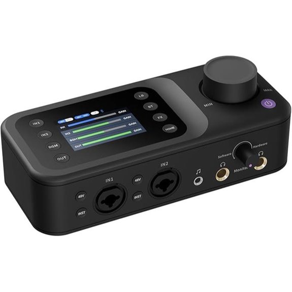 NearStream Audio Interface with 10 Channels and LCD