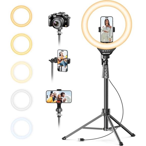 15 Best LED Video Lights for TikTok Content in 2026 11 UBeesize 12 Ring Light with Tripod for Streaming