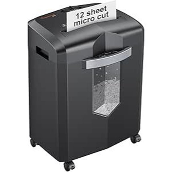 Bonsaii 12-Sheet Micro Cut Paper Shredder