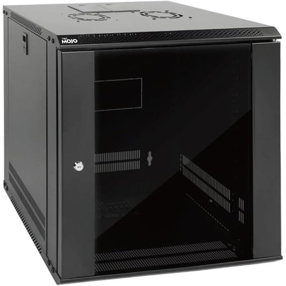 Tecmojo 12U Wall Mount Server Cabinet with Cooling Fan