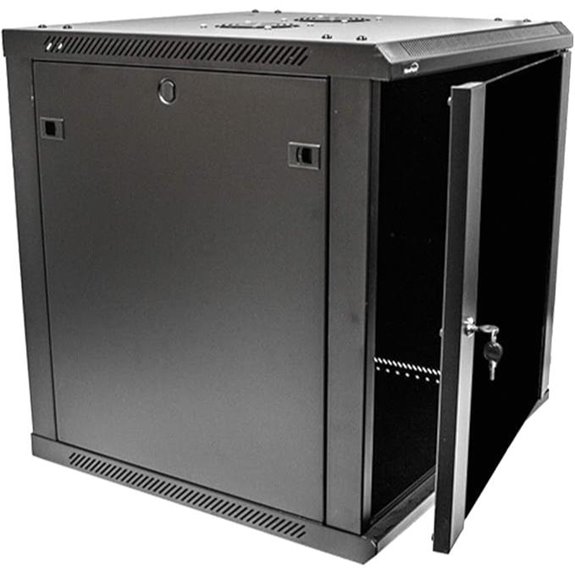 NavePoint 12U Wall Mount Network Cabinet with Fans