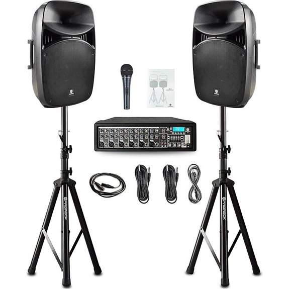 8 Top-Rated PA System With Mixer for Corporate Training in 2026 6 PRORECK MX15 15-inch Bluetooth PA System Mixer