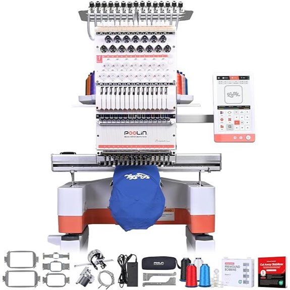 PooLin EOM 15 Needles Embroidery Machine with Software