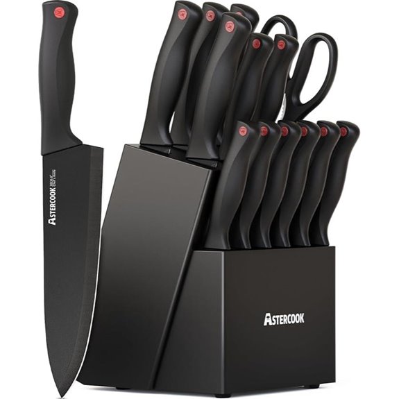 15 Best Knives for 2026 That Will Elevate Your Home Kitchen 4 Astercook 15-Piece Stainless Steel Knife Set with Sharpener