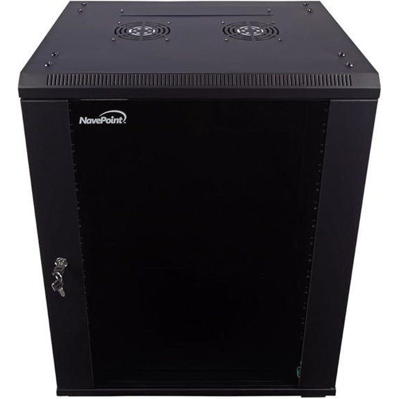 13 Best High-End Server Rack Cabinets for Small Business Networks 5 NavePoint 15U Wall Mount Server Rack with Fans