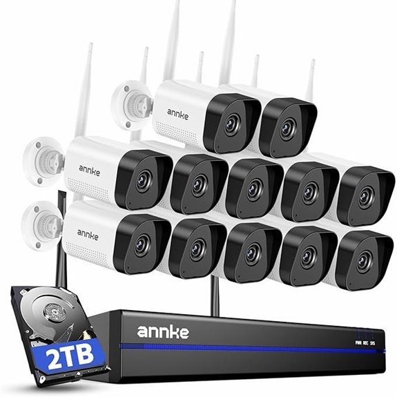 ANNKE 16-Channel 4K WiFi Security System with 2TB Drive