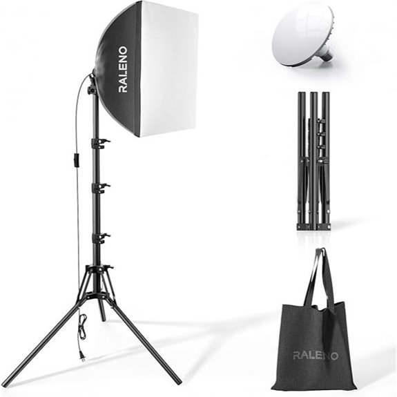 15 Best Softbox Lighting Kits for Product Photography on Amazon 11 RALENO 16x16 Softbox Lighting Kit with LED Bulb