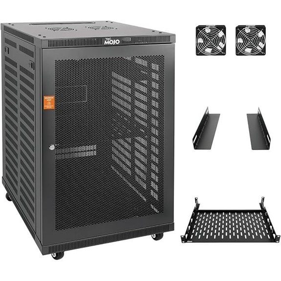 13 Best High-End Server Rack Cabinets for Small Business Networks 9 Tecmojo 18U Wall Mount Server Rack with Casters
