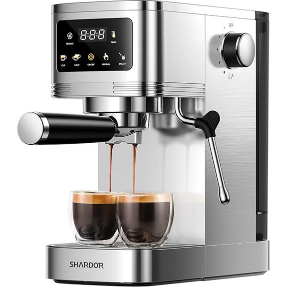 15 Top-Rated Espresso Machines for Studios in 2026 That Impress 3 SHARDOR 20 Bar Espresso Machine with Frother