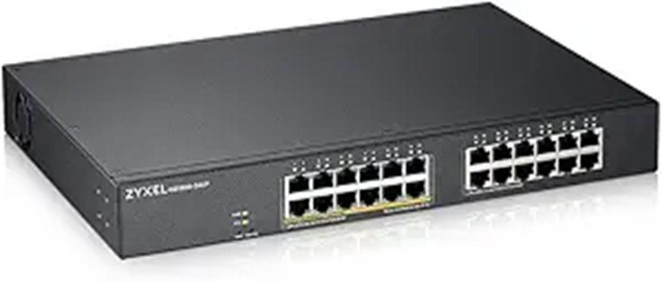 Zyxel 24-Port PoE Gigabit Switch with Rackmount