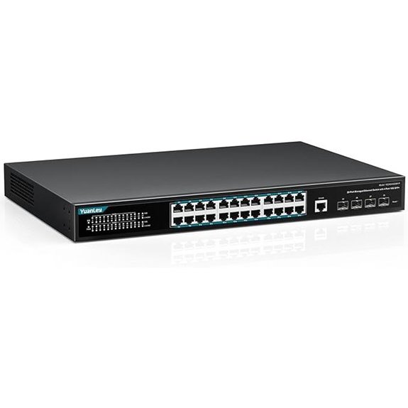 YuanLey 28-Port Managed Gigabit PoE Switch