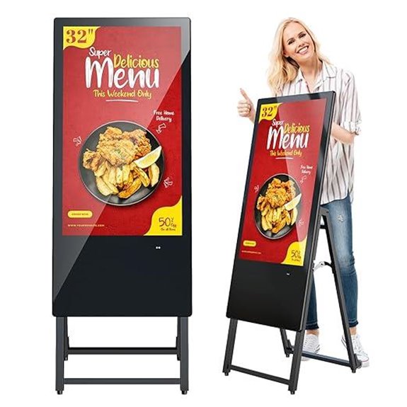 15 Best Digital Signage Displays for Trade Show Booths in 2026 8 MWE 32-Inch Digital Signage Kiosk with Media Player
