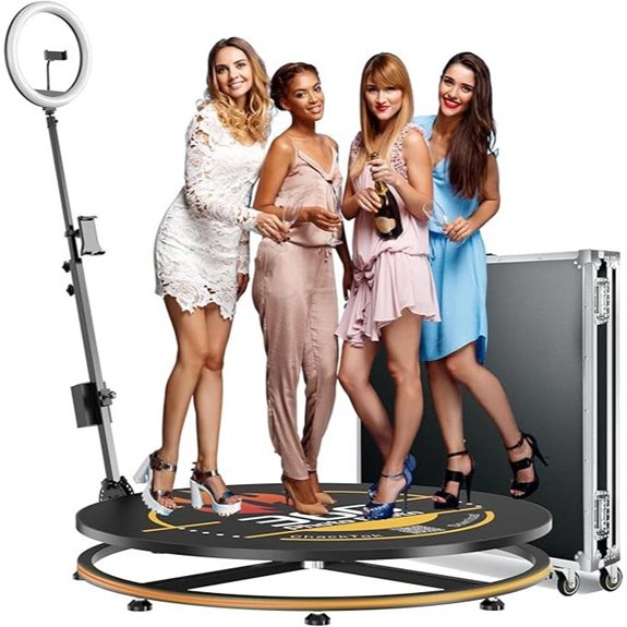 15 High-End Photo Booth Machines for 2026 Events That Impress 6 360 Photo Booth with App Control and RGB Lighting