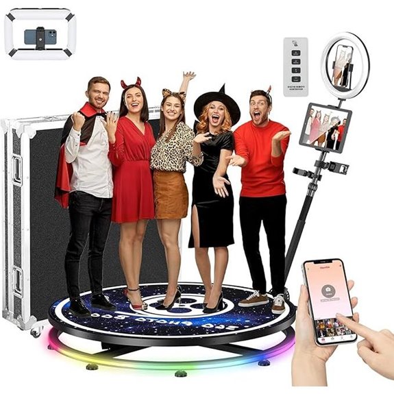 13 Top-Rated Photo Booth Machines for Weddings in 2026 10 YCKJNB 360 Photo Booth with Accessories and Software